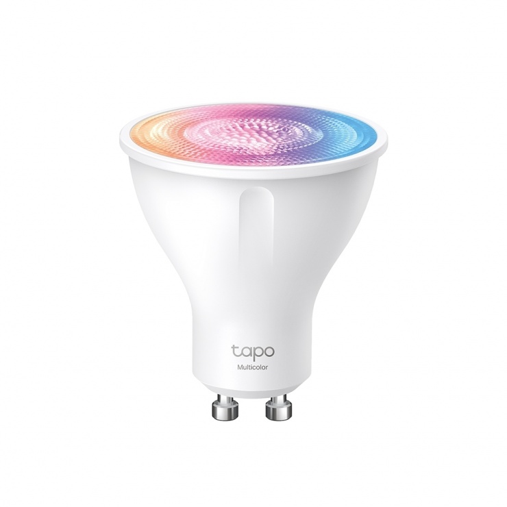 Imagine Bec LED inteligent Wi-Fi Smart GU10 Multicolor reglarea temperaturii/intensitatii, TP-LINK Tapo L630